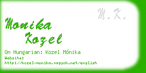 monika kozel business card